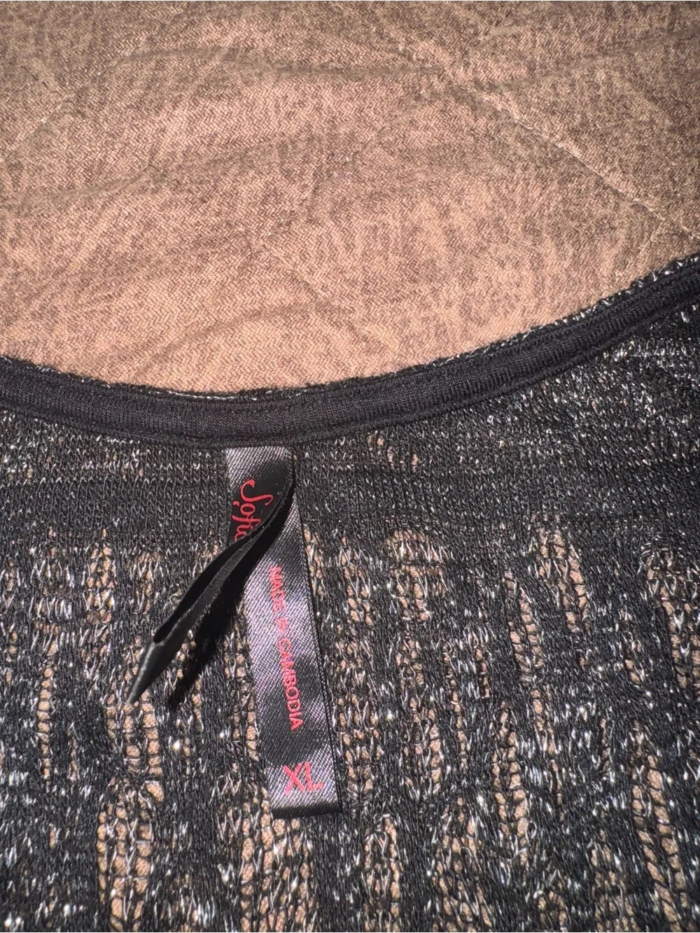 & Other Stories Black Sheer Knit Swim Coverup